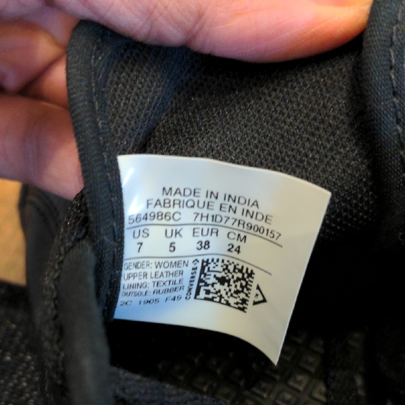 Converse Black Leather Shoes - Picture 2 of 6